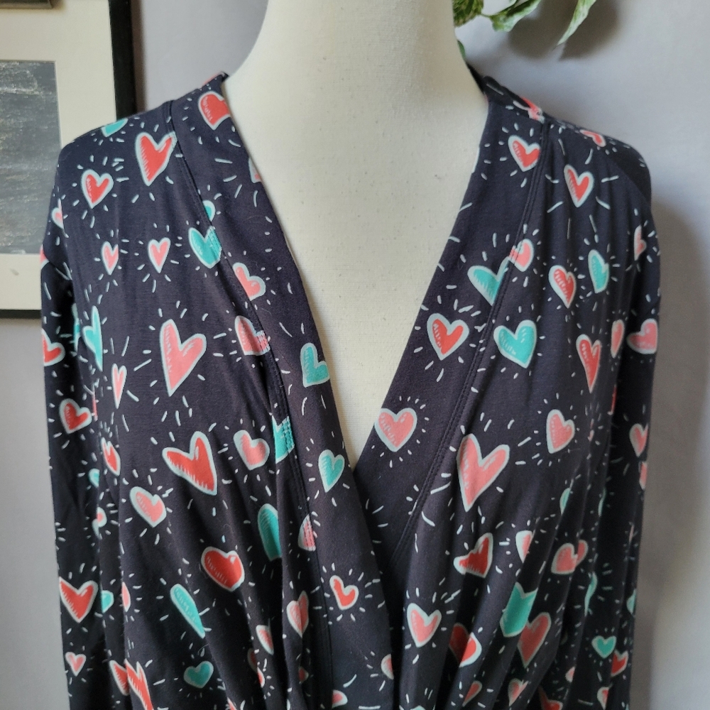MeUndies Heart‎ to Heart Robe M L - Picture 2 of 14